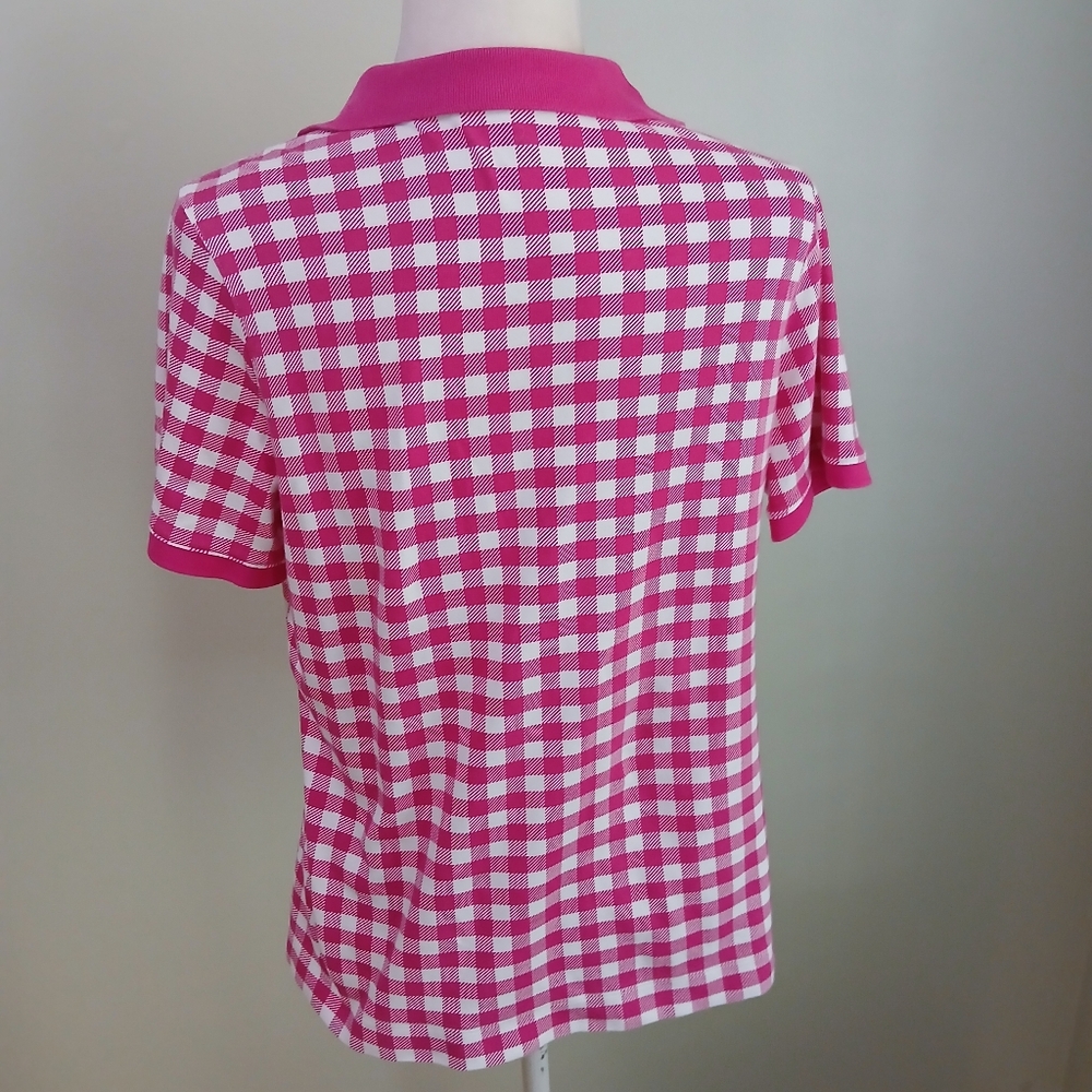 2/$15 Kim Rogers Perfectly Soft Checkered Pullover Top - Picture 3 of 5